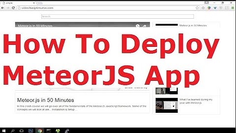 How to deploy meteorjs Application to Ubuntu server - DigitalOcean