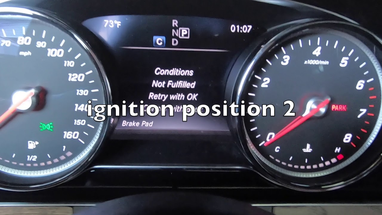 2017 2018 2019 2020 Mercedes e300 E class C class S class parking brake