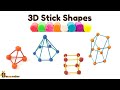 3d stick shapes stem  diy  school project  science project  stem activity