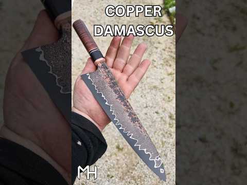 I Forged Copper into a Chefs Knife #blacksmith #handmade #forging