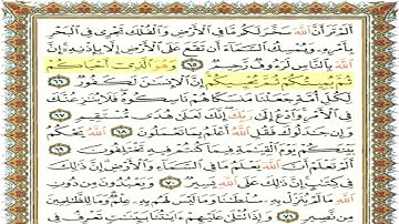 آيات من الذكر الحكيم من سورة الحج بصوت القارئ الشيخ أرشد الخالدي