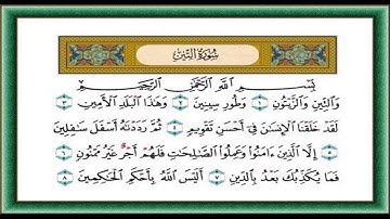 سورة التين ( والتين والزيتون ) الشيخ احمد العجمي