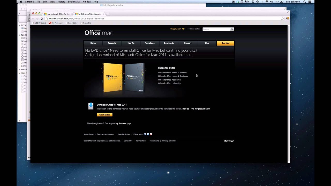 download and install or reinstall office for mac 2011