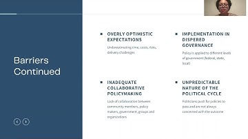 Identifying Barriers to Policy Implementation