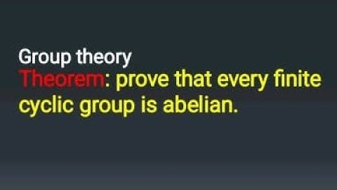 Group theory, prove that every cyclic group is abelian