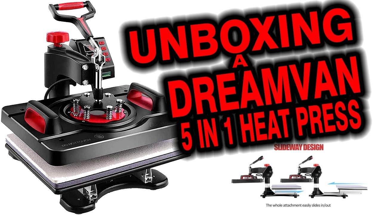 5 in 1 Heat Press Machine Setup, Demo, Review DIY Custom Onesie With  Cricut & BetterSub Heat Press 
