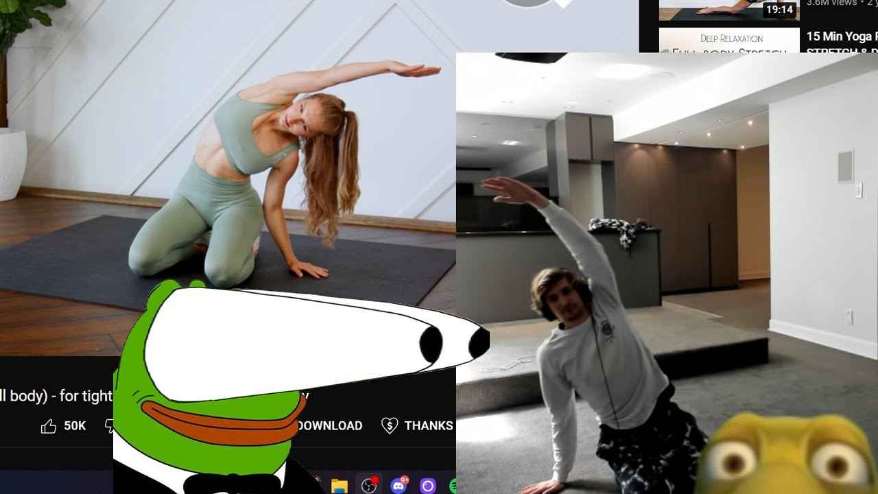 xQc Going Juicer Mode While stretching YouTube