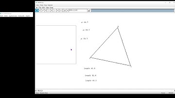 fx CG500: Constructing Isosceles Triangles and Measures Sides and Angles
