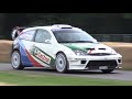 Ford focus rs wrc 04 ex markko mrtin  pure sound up goodwood hillclimb course