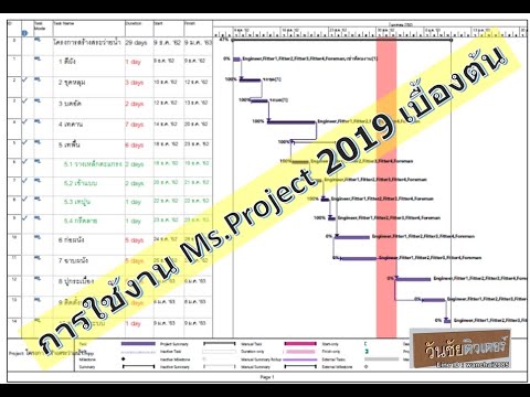 วีดีโอ: ฉันจะแสดงข้อมูลพื้นฐานใน MS Project 2016 ได้อย่างไร