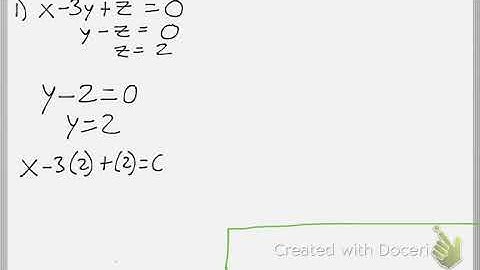 Math 111 : 10.2 #1 (Precalculus Tutorial : Systems of Linear Equations 3 Variables)
