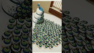 Peacock Cake Feather For Cupcake 🧁