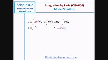 Integration by Parts - Example 1 - Combination of an x and an exponential term