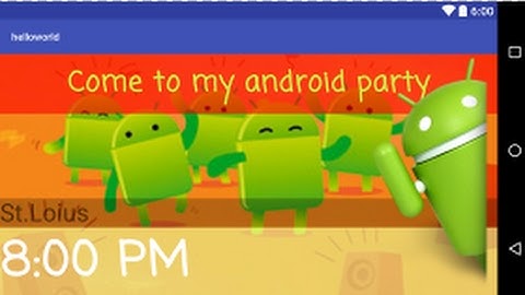 My first single-screen android app - Android Studio