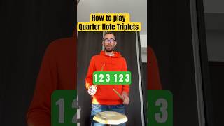 How To Play Quarter Note Triplets #drumlessons #drums #drumpractice