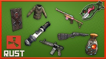 Rust Skins | Stockless LR, Candy SAR, Birch Furnace, Glory Launcher #107 (Rust Skin Previews)