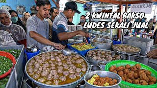 BELUM BUKA SUDAH ANTRI PANJANG!! 2 KWINTAL BAKSO HABIS SEKALI JUAL  Bakso Cak Pitung Sidoarjo