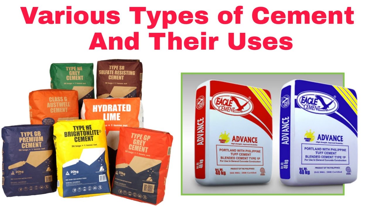 Types of cement - YouTube