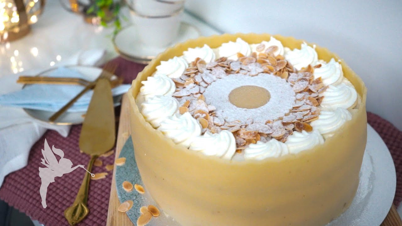 Marzipantorte selber machen - Sahnetorte mit Marzipan - Klassische ...