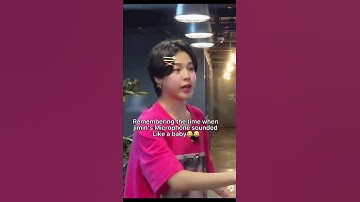 Bring back when Jimin Microphone sounded like a baby 🥰😂