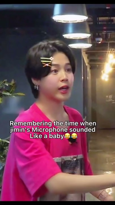 Bring back when Jimin Microphone sounded like a baby 🥰😂