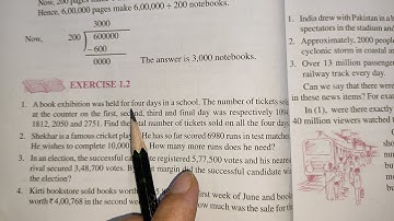 Ex 1.2 chapter 1 knowing our numbers || Ncert Class 6th Maths