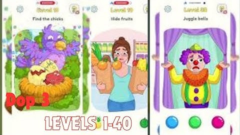 DOP 3 Delete One Part - Gameplay Walkthrough Part 1 Tutorial Levels 1-40 (iOS, Android)