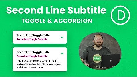 How To Add A Second Line Of Subtitle Text To Divi Toggle And Accordion Modules