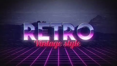 Retro Title After Effects Templates