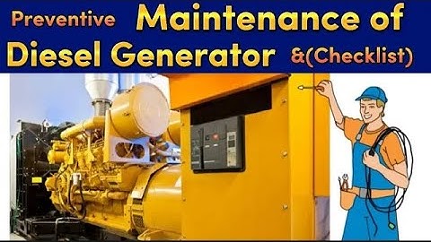 Diesel Generator Preventive Maintenance