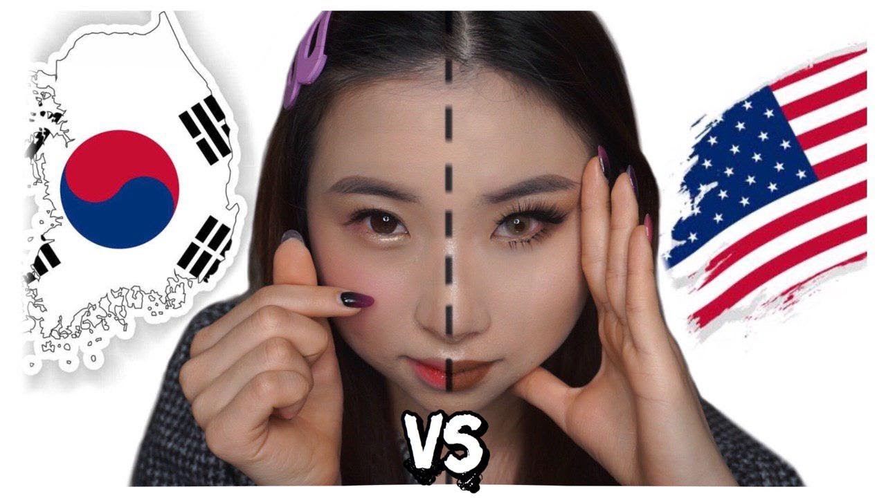🇰🇷 KOREAN MAKEUP VS 🇺🇸 AMERICAN MAKEUP / КОРЕЙСКИЙ МАКИЯЖ