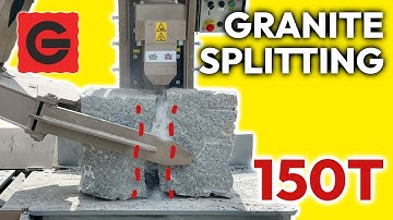 Stone splitter for granite | splitting power 150t | SLG line by GESTRA