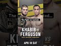 Ya hate to see it man. #tonyferguson #khabib #khabibnurmagomedov #saltpapi #misfitsboxing #boxing
