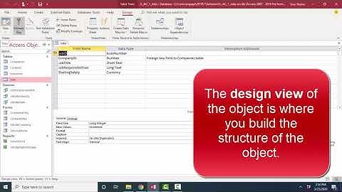 Microsoft Access A to Z: Creating tables