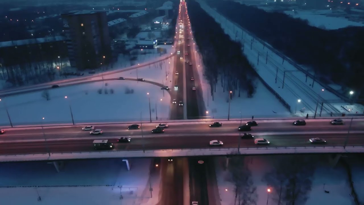 Ночная Тюмень.  