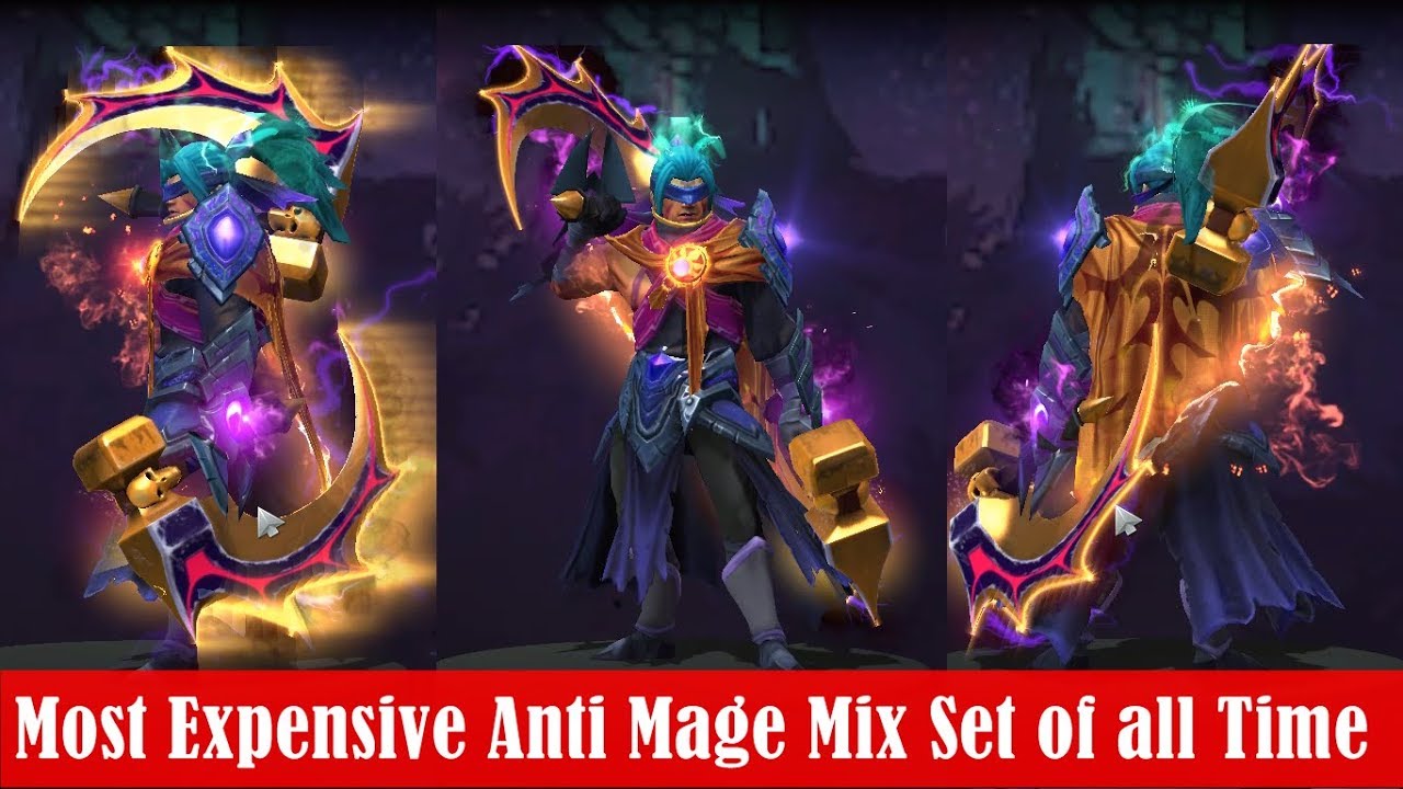 Talje Stige Pak at lægge Dota 2 Most Expensive Anti Mage Mix Set of all Time - YouTube