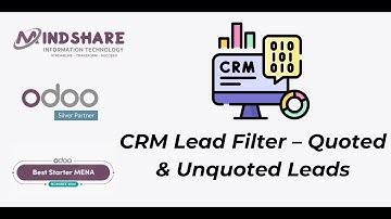 Odoo CRM Filters: Quoted vs Unquoted Leads | How to Filter CRM Leads by Quotation Status in Odoo