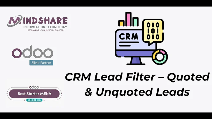 Odoo CRM Filters: Quoted vs Unquoted Leads | How to Filter CRM Leads by Quotation Status in Odoo