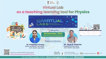 Virtual lab: Virtual Labs: Virtual lab as a teaching learning tool for Physics by Dr. Priyanka Verma