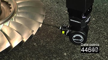 REVO Blisk Measurement with Renishaw REVO 5 axis scanning Head