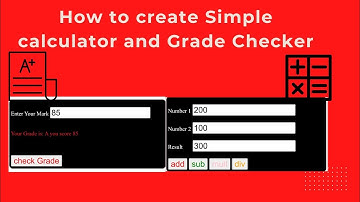 How to Create Simple Calculator by php and Check Grade level