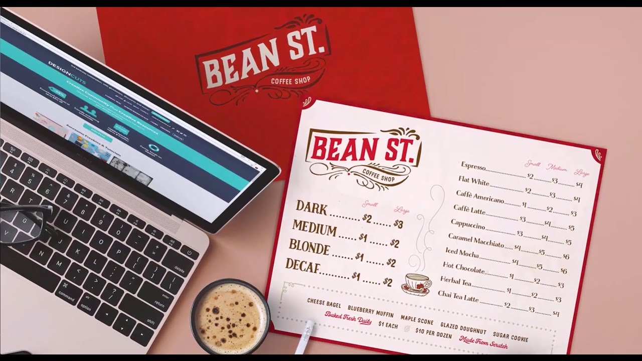 illustrator tutorial how to design a vintage coffee shop menu design a menu