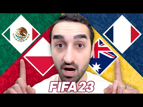FIFA 23'e göre FRANSA vs AVUSTRALYA // MEKSİKA vs POLONYA maçları! [7-8/64]