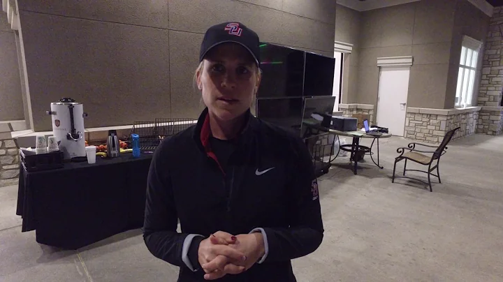 Samford head coach Rachel Ingram after the Samford...