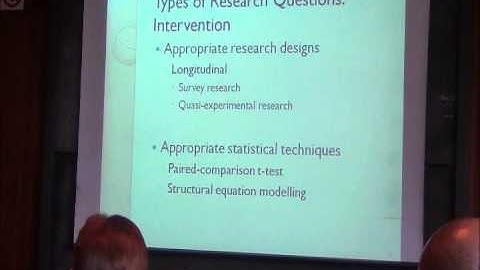 QUANTITATIVE METHODOLOGY (Part 3 of 3)