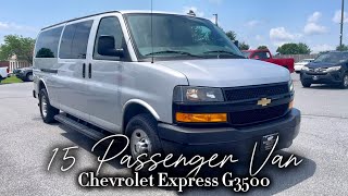2020 Chevrolet Express G3500 LS 15 passenger Van!! Take a look inside!
