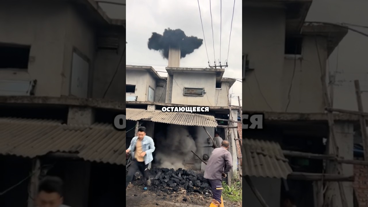 Как чистят дымоходы в Китае 😱