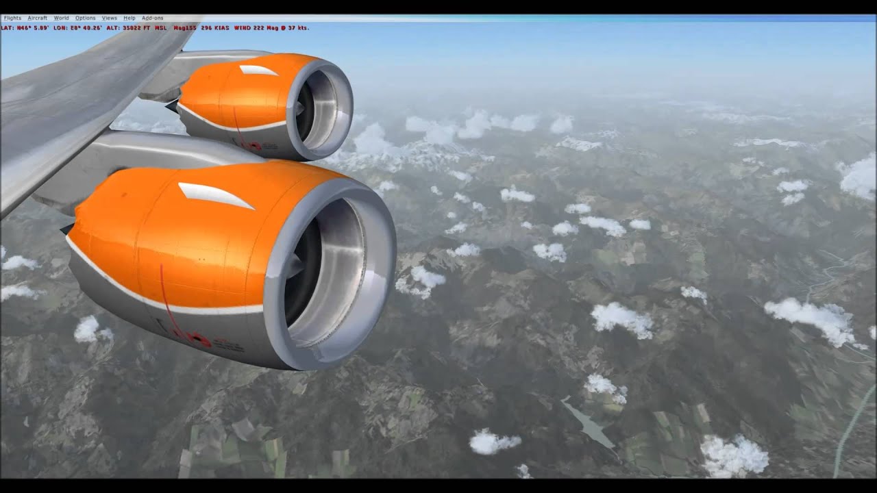 Flight with ORBX-FTX World scenery