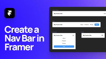 How to Create a Responsive Navigation Component in Framer | Framer Desktop, Tablet, Mobile Tutorial