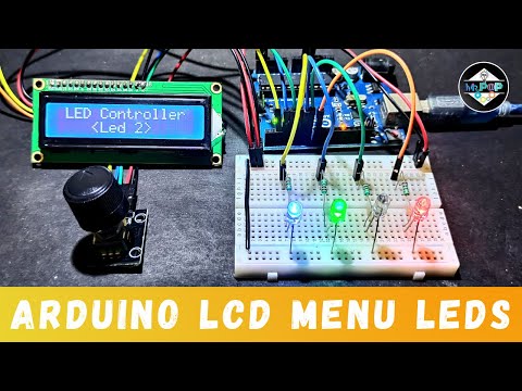 Arduino 16x2 LCD menu with rotary encoder | arduino projects
